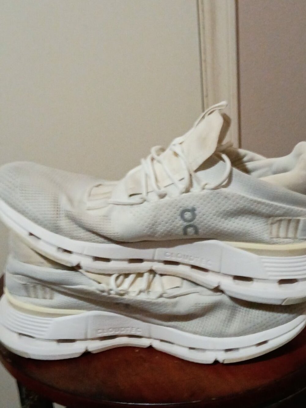 On Cloudnova Womens Road Athletic Running Shoes Size 9 White Lace Up 26.98225 - Picture 11 of 13
